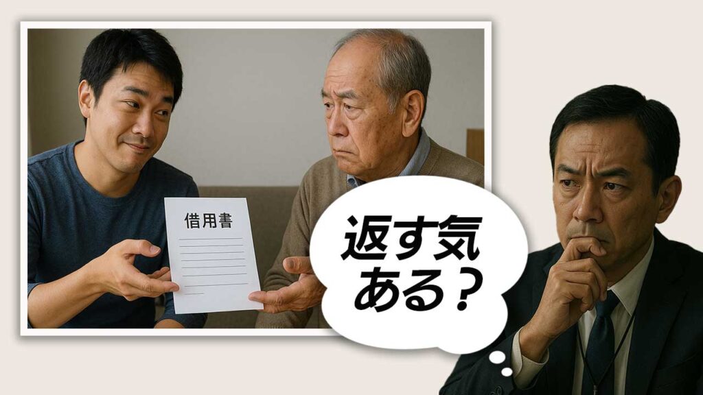 贈与ではないかと疑う税務署の職員